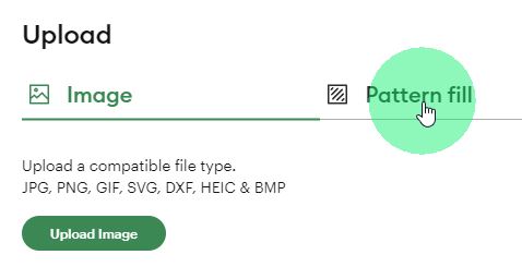 Upload Pattern To Cricut - Select Pattern Fill