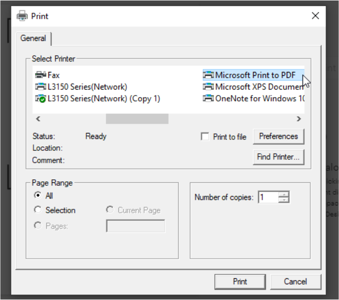 print-then-cut-select-printer-pop-up-window